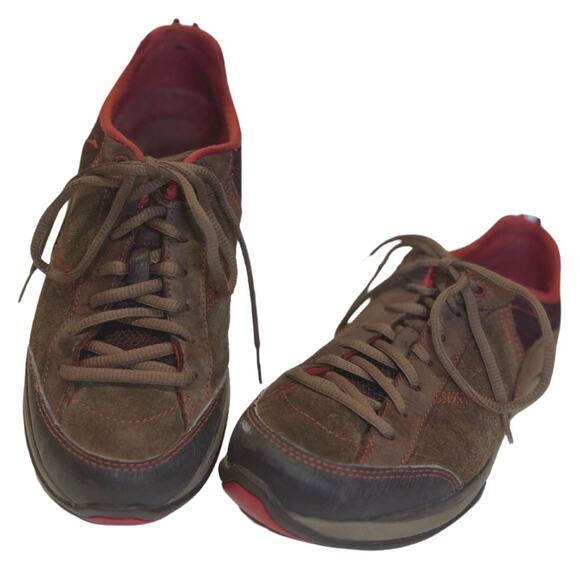 Dansko Women's Sabrina Brown Leather Tennis Shoe Size 38 - Picture 1 of 5